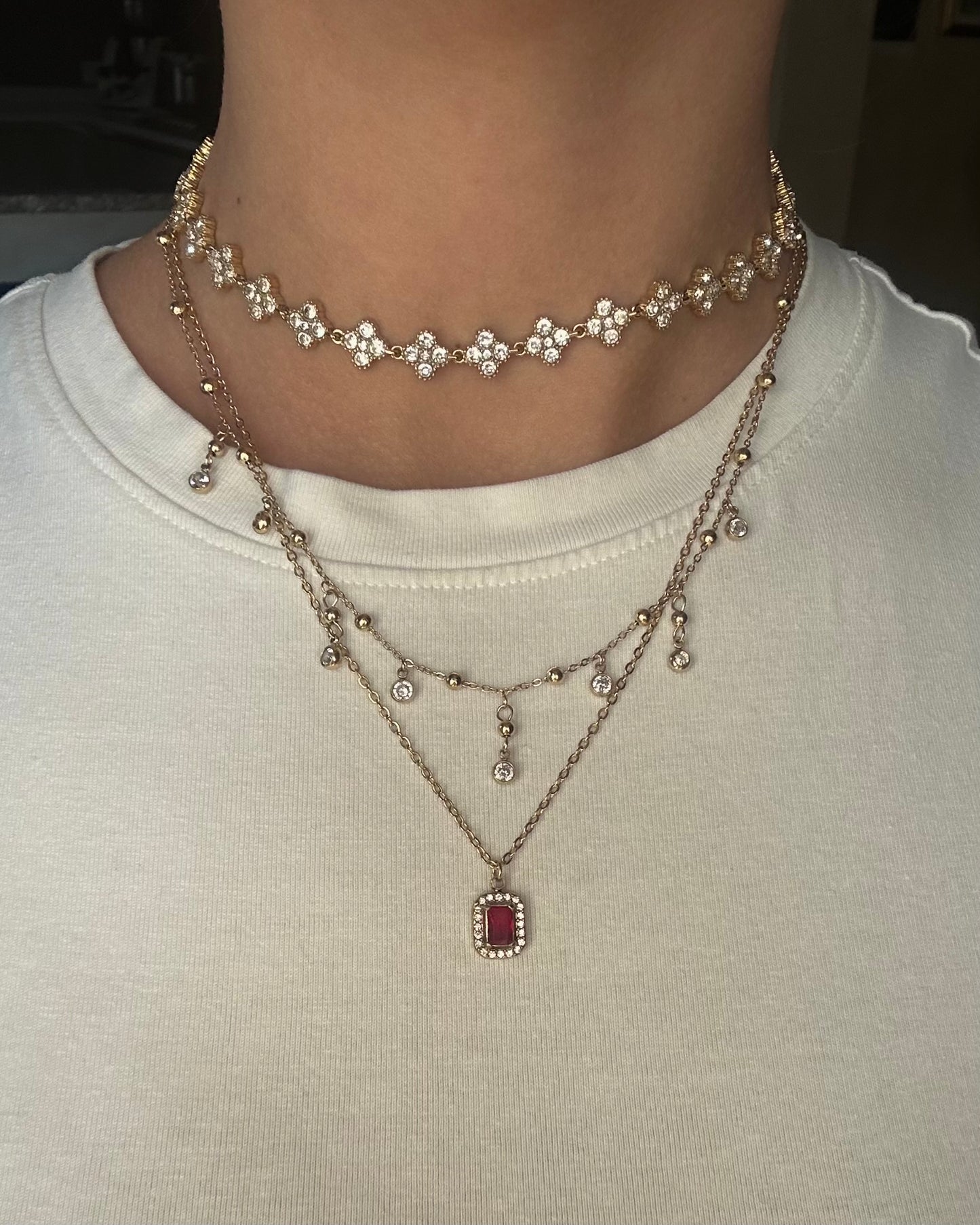 Collana Zirconi Oro