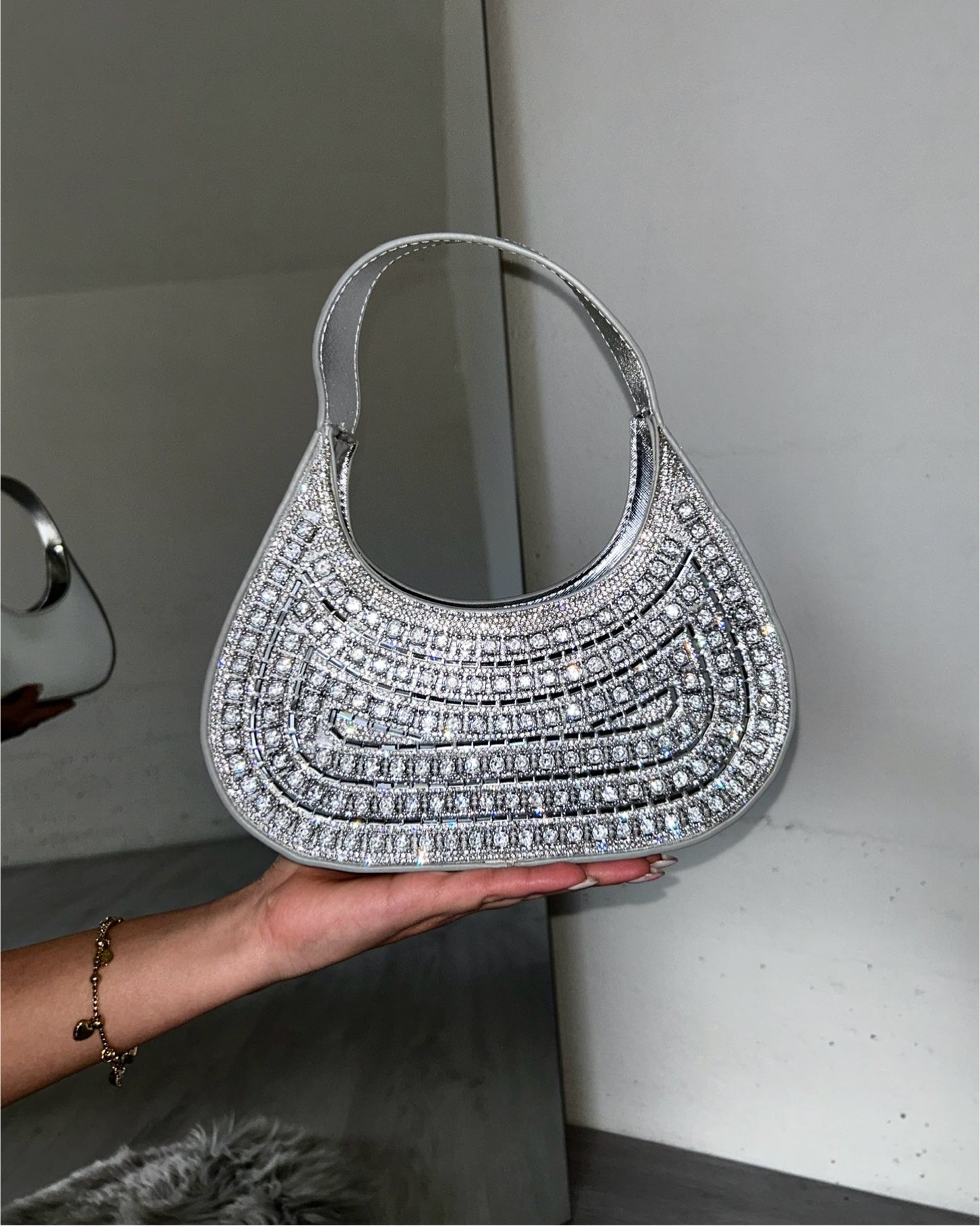 Night Bag Argento