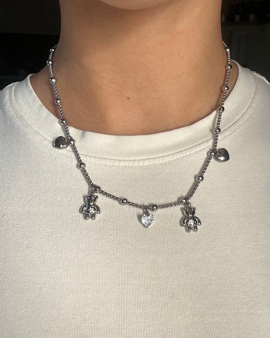 Collana Teddy Argento