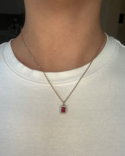 Collana Rubino Oro