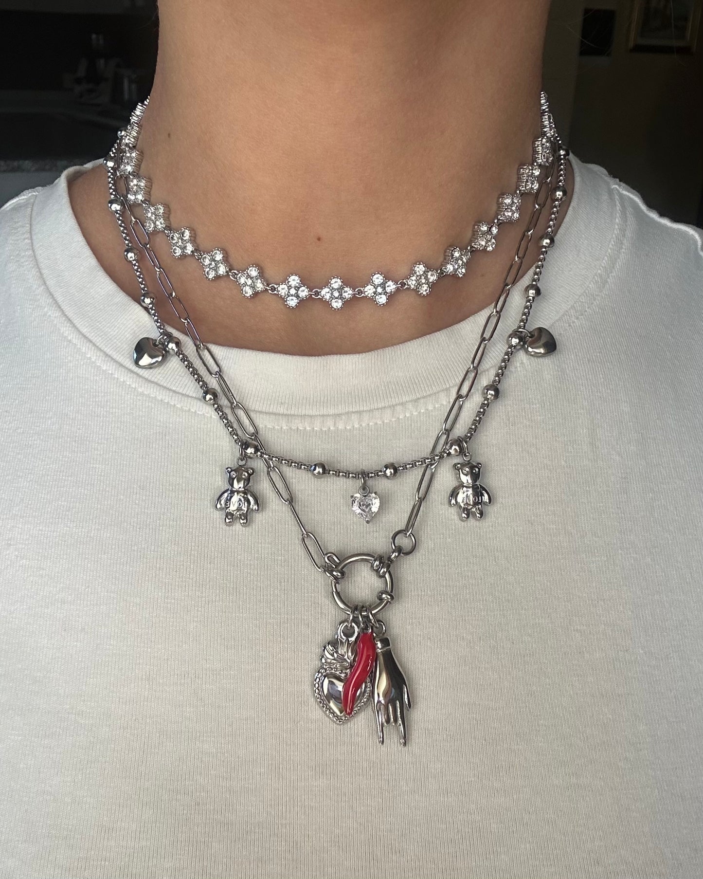 Collana Portafortuna Argento